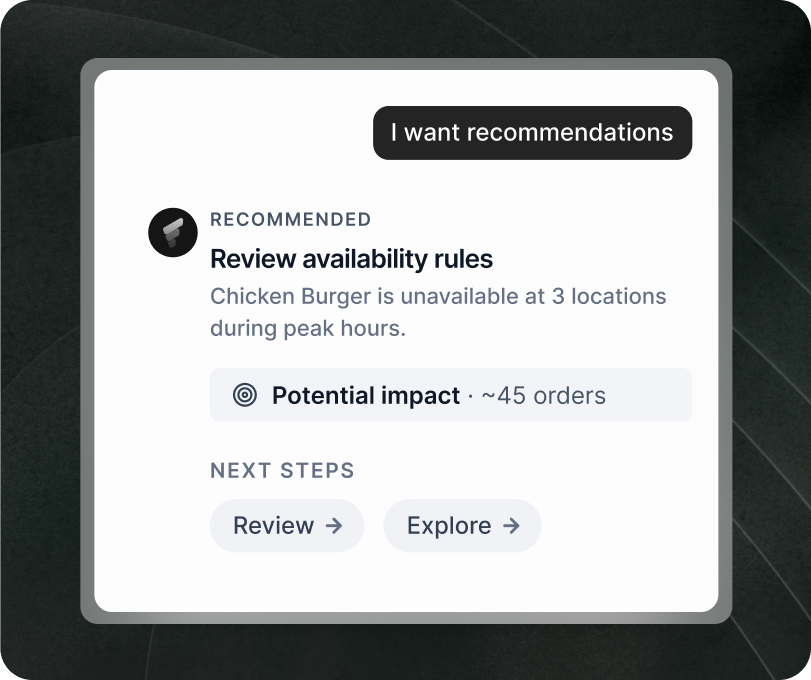 Flavi recommending a next step