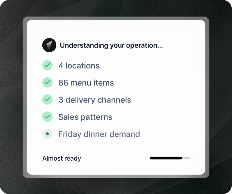 Flavi learning your locations, menus and channels